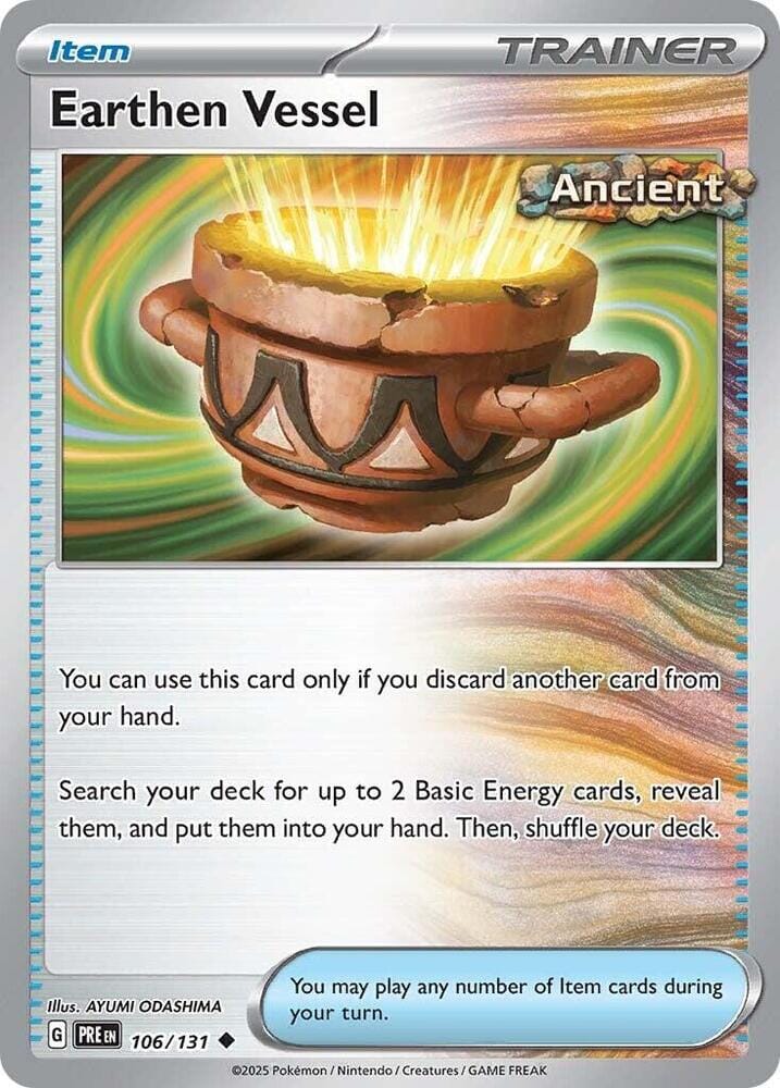 Earthen Vessel (106/131) [Scarlet & Violet: Prismatic Evolutions] Pokemon Single Pokémon  | Multizone: Comics And Games