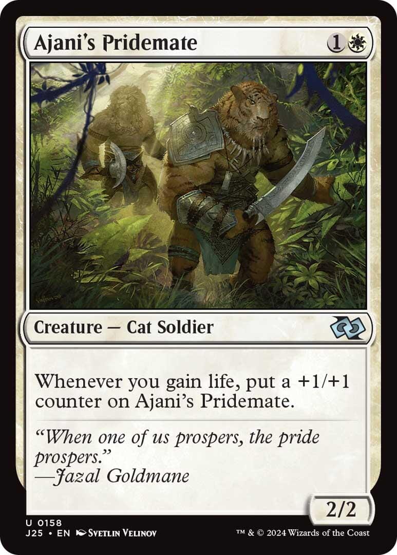 Ajani's Pridemate [Foundations Jumpstart] MTG Single Magic: The Gathering  | Multizone: Comics And Games