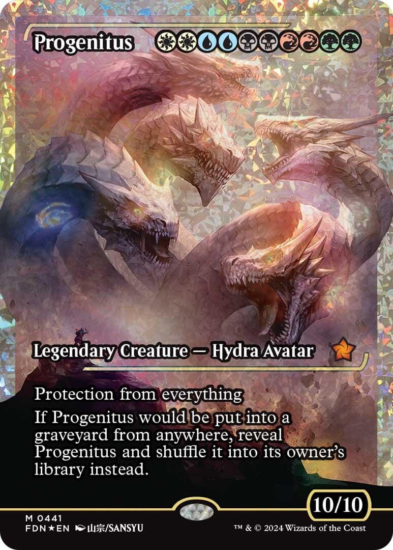 Progenitus (Showcase) (Fracture Foil) [Foundations] MTG Single Magic: The Gathering  | Multizone: Comics And Games