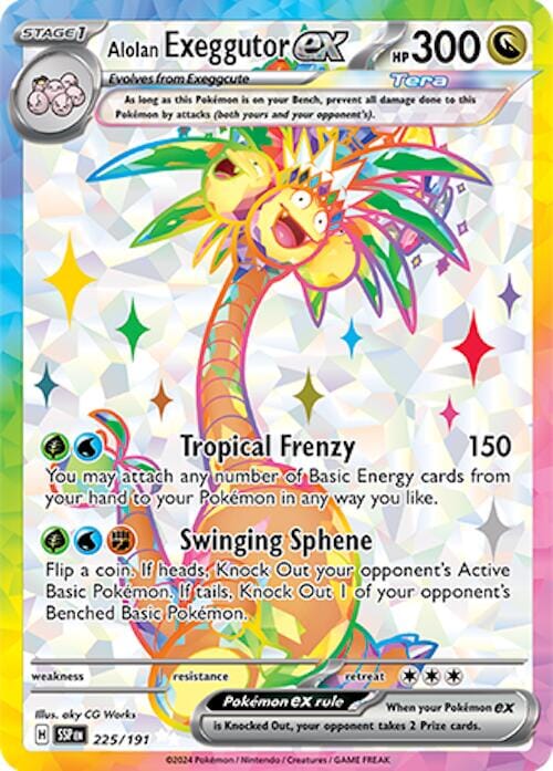 Alolan Exeggutor ex (225/191) [Scarlet & Violet: Surging Sparks] Pokemon Single Pokémon  | Multizone: Comics And Games