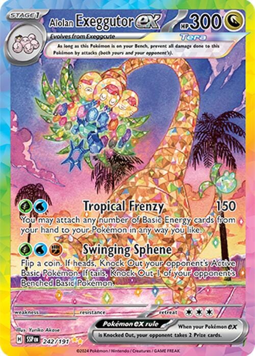 Alolan Exeggutor ex (242/191) [Scarlet & Violet: Surging Sparks] Pokemon Single Pokémon  | Multizone: Comics And Games