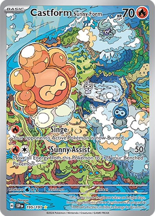 Castform Sunny Form (195/191) [Scarlet & Violet: Surging Sparks] Pokemon Single Pokémon  | Multizone: Comics And Games
