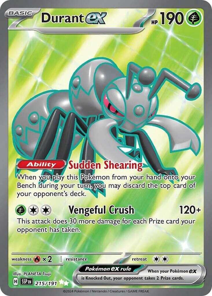 Durant ex (215/191) [Scarlet & Violet: Surging Sparks] Pokemon Single Pokémon  | Multizone: Comics And Games