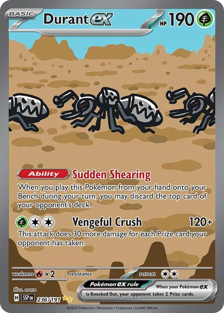 Durant ex (236/191) [Scarlet & Violet: Surging Sparks] Pokemon Single Pokémon  | Multizone: Comics And Games