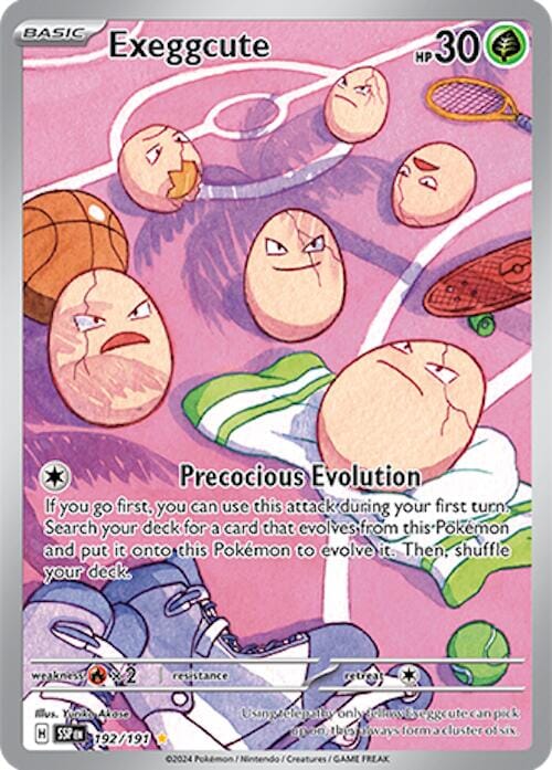 Exeggcute (192/191) [Scarlet & Violet: Surging Sparks] Pokemon Single Pokémon  | Multizone: Comics And Games