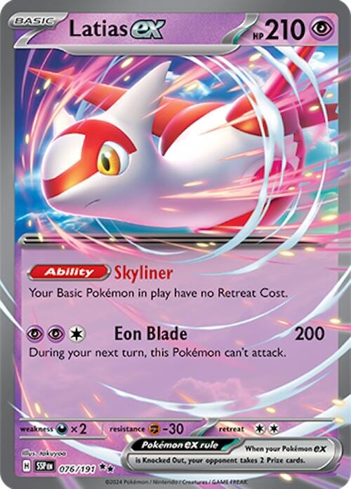 Latias ex (076/191) [Scarlet & Violet: Surging Sparks] Pokemon Single Pokémon  | Multizone: Comics And Games