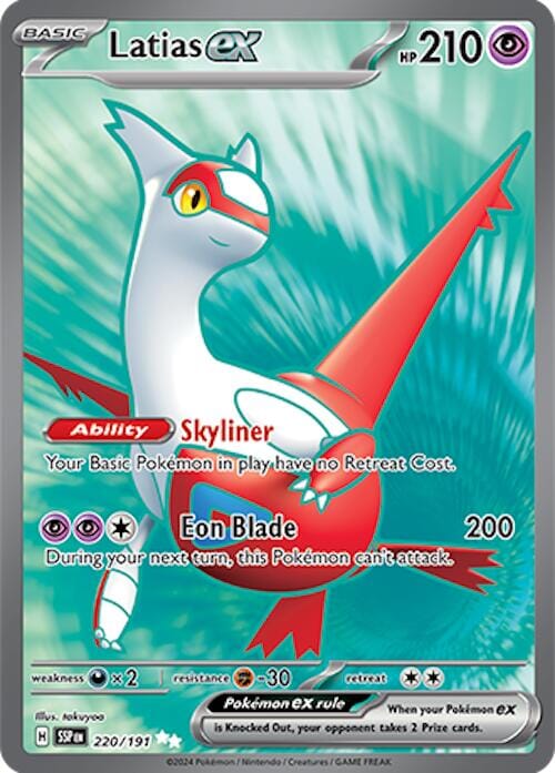 Latias ex (220/191) [Scarlet & Violet: Surging Sparks] Pokemon Single Pokémon  | Multizone: Comics And Games