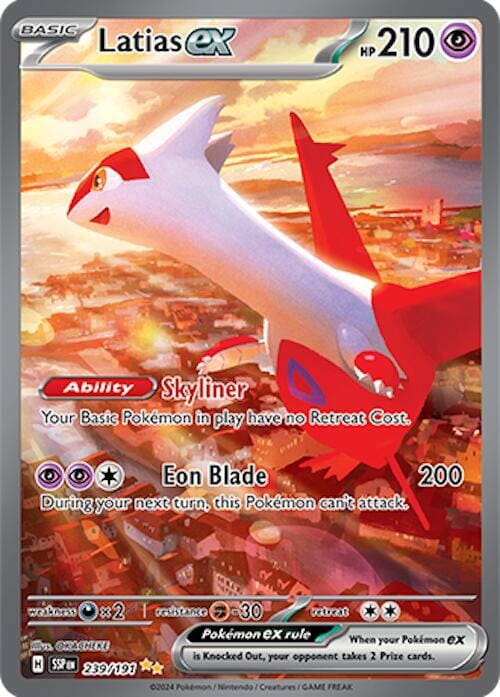Latias ex (239/191) [Scarlet & Violet: Surging Sparks] Pokemon Single Pokémon  | Multizone: Comics And Games