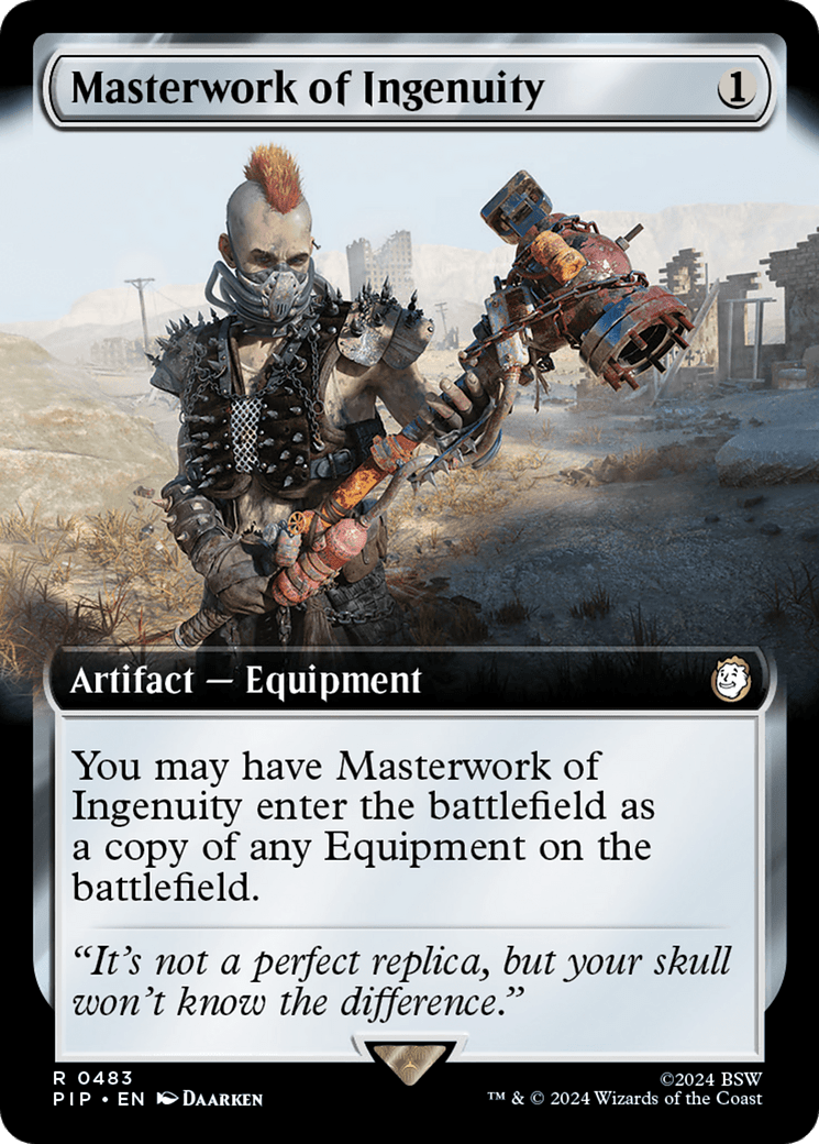 Masterwork of Ingenuity (Extended Art) [Fallout] MTG Single Magic: The Gathering  | Multizone: Comics And Games