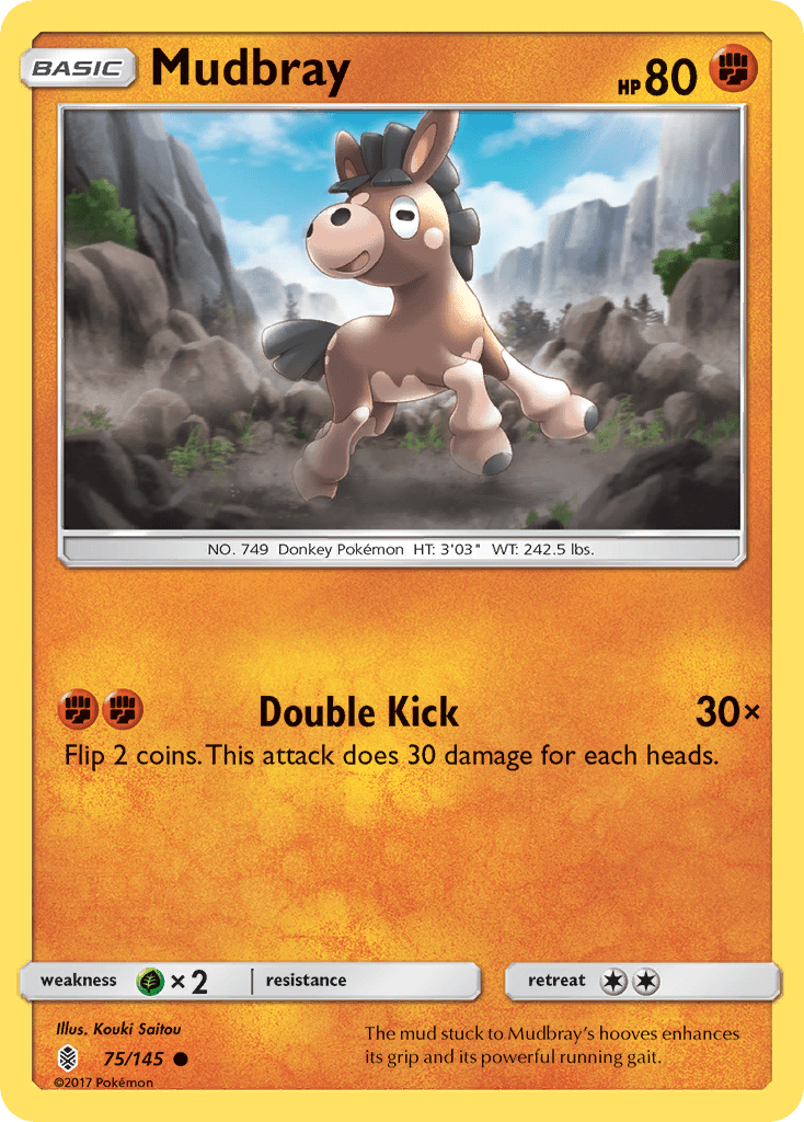 Mudbray (75/145) [Sun & Moon: Guardians Rising] Pokemon Single Pokémon  | Multizone: Comics And Games