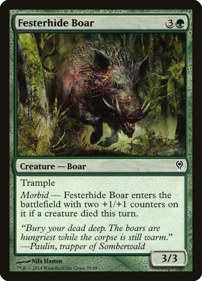 Festerhide Boar [Duel Decks: Jace vs. Vraska] MTG Single Magic: The Gathering  | Multizone: Comics And Games