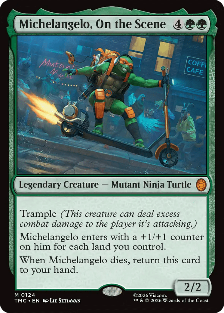 Michelangelo, On the Scene [Teenage Mutant Ninja Turtles Commander] MTG Single Magic: The Gathering  | Multizone: Comics And Games