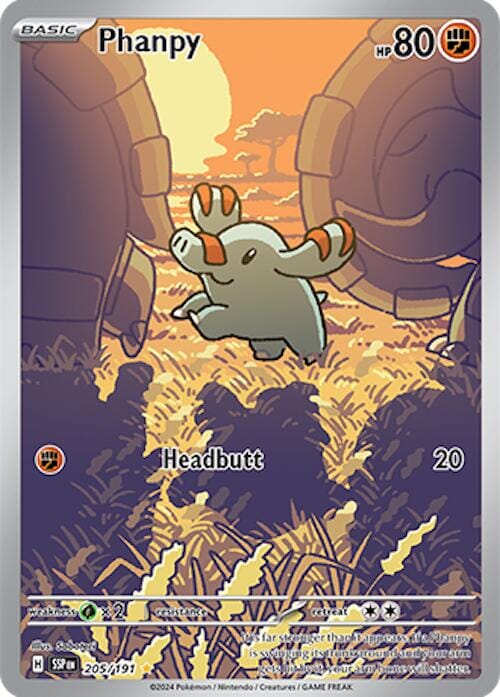 Phanpy (205/191) [Scarlet & Violet: Surging Sparks] Pokemon Single Pokémon  | Multizone: Comics And Games