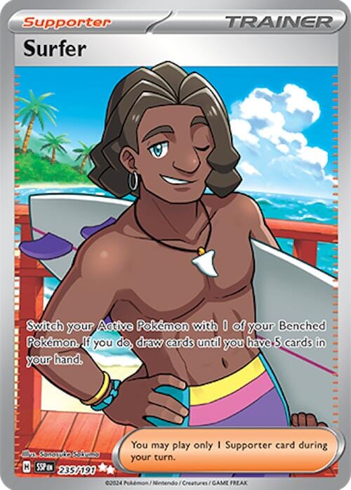 Surfer (235/191) [Scarlet & Violet: Surging Sparks] Pokemon Single Pokémon  | Multizone: Comics And Games
