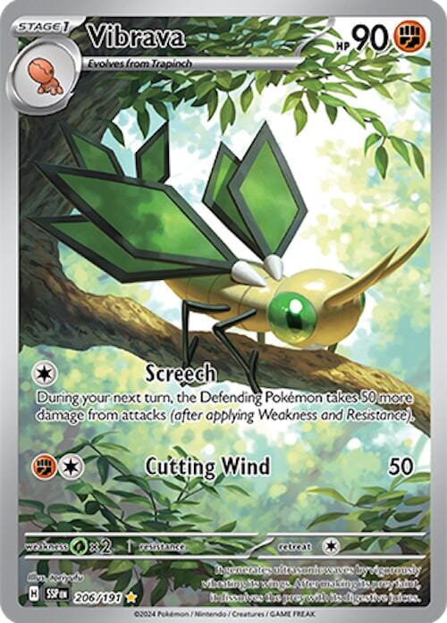 Vibrava (206/191) [Scarlet & Violet: Surging Sparks] Pokemon Single Pokémon  | Multizone: Comics And Games