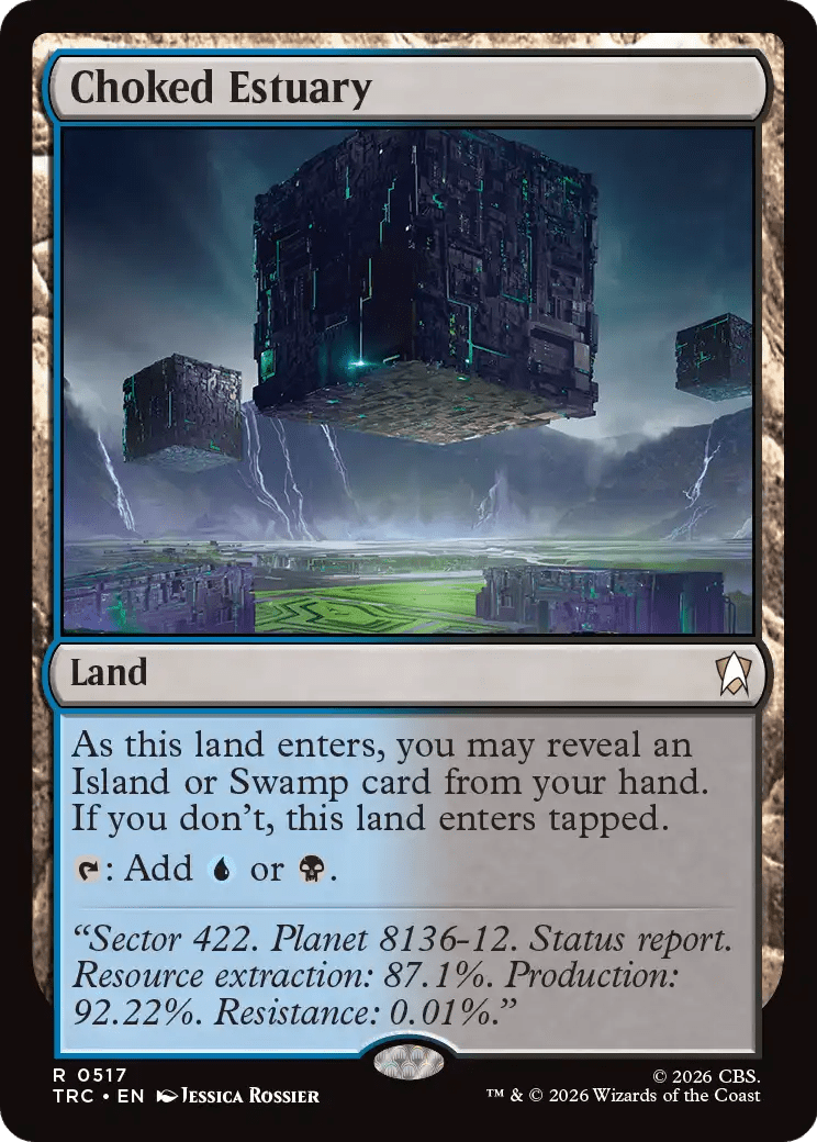 Choked Estuary (Surge Foil) [Star Trek Commander] MTG Single Magic: The Gathering  | Multizone: Comics And Games