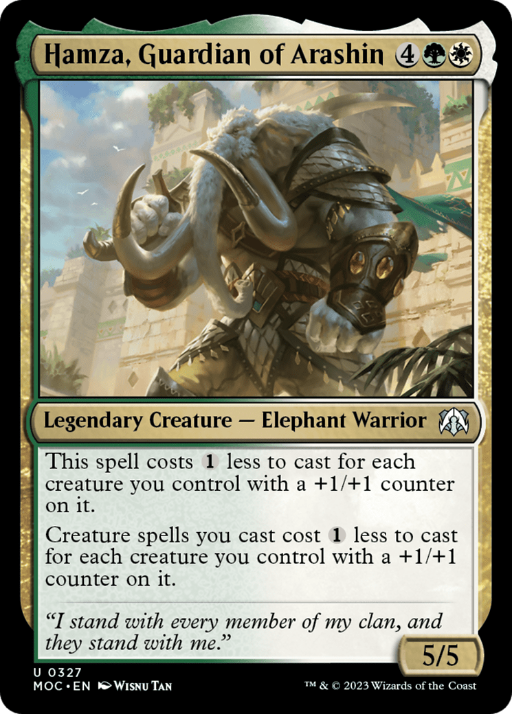 Hamza, Guardian of Arashin [March of the Machine Commander] MTG Single Magic: The Gathering  | Multizone: Comics And Games