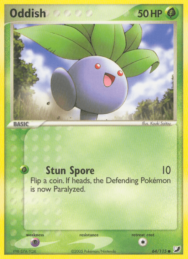 Oddish (64/115) [EX: Unseen Forces] Pokemon Single Pokémon  | Multizone: Comics And Games