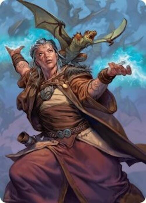 Drake Hatcher 2 Art Card (29/54) [Foundations Art Series] MTG Single Magic: The Gathering  | Multizone: Comics And Games