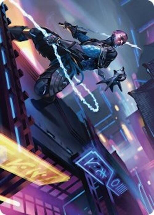 Kaito, Cunning Infiltrator Art Card (51/54) [Foundations Art Series] MTG Single Magic: The Gathering  | Multizone: Comics And Games