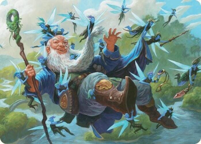 Mischievous Mystic Art Card (7/54) [Foundations Art Series] MTG Single Magic: The Gathering  | Multizone: Comics And Games