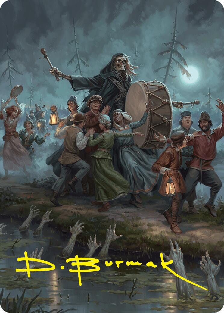Blasphemous Edict Art Card (35/54) (Gold-Stamped Signature) [Foundations Art Series] MTG Single Magic: The Gathering  | Multizone: Comics And Games