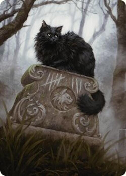 Nine-Lives Familiar 2 Art Card (36/54) [Foundations Art Series] MTG Single Magic: The Gathering  | Multizone: Comics And Games