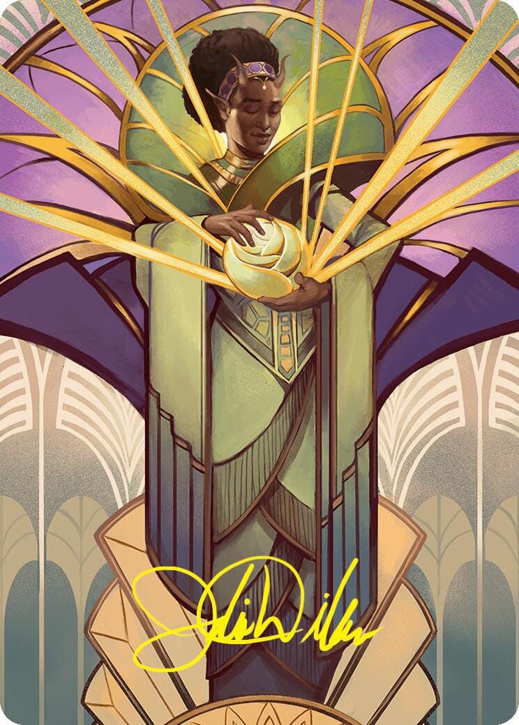 Bloom Tender Art Card (54/54) (Gold-Stamped Signature) [Foundations Art Series] MTG Single Magic: The Gathering  | Multizone: Comics And Games