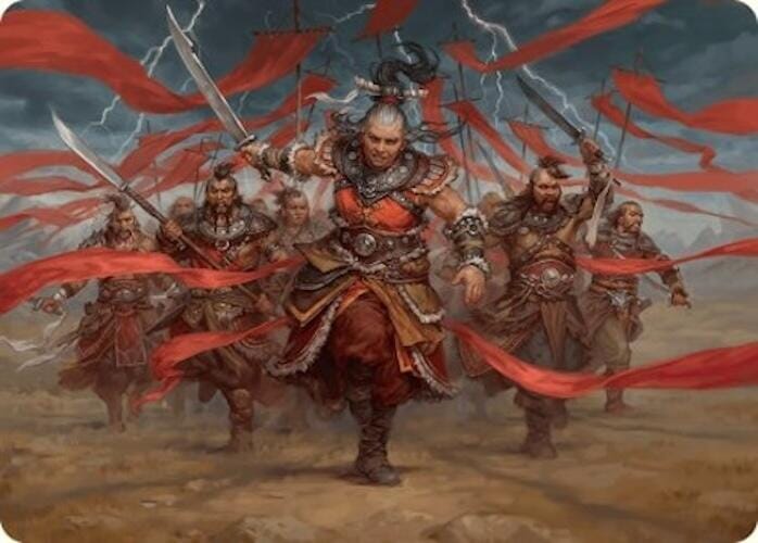 Alesha, Who Laughs at Fate Art Card (14/54) [Foundations Art Series] MTG Single Magic: The Gathering  | Multizone: Comics And Games