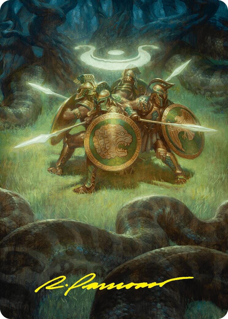 Anthem of Champions Art Card (47/54) (Gold-Stamped Signature) [Foundations Art Series] MTG Single Magic: The Gathering  | Multizone: Comics And Games