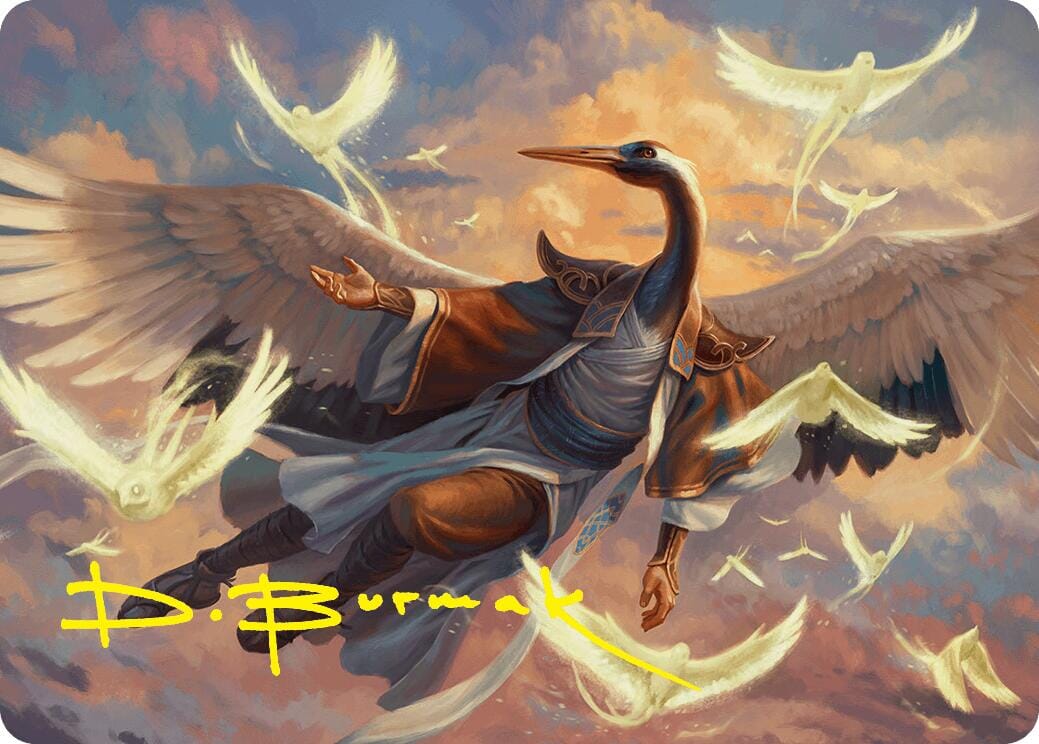Kykar, Zephyr Awakener Art Card (16/54) (Gold-Stamped Signature) [Foundations Art Series] MTG Single Magic: The Gathering  | Multizone: Comics And Games