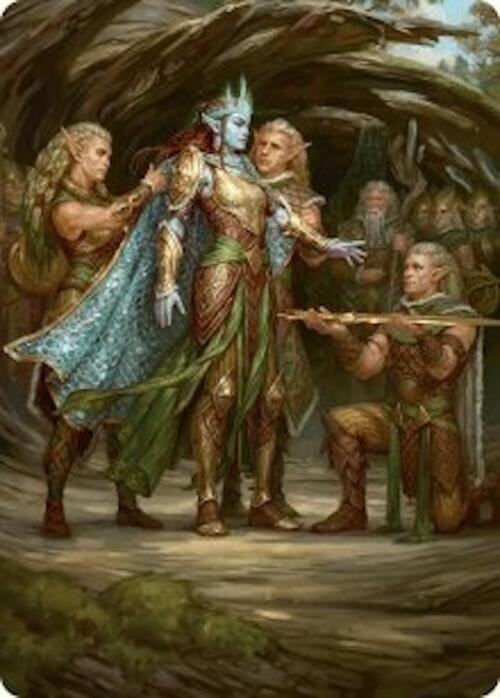 Lathril, Blade of the Elves Art Card (48/54) [Foundations Art Series] MTG Single Magic: The Gathering  | Multizone: Comics And Games