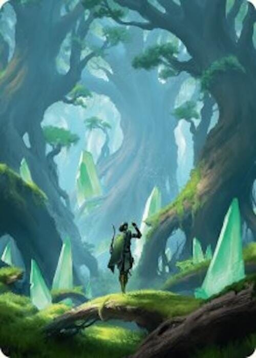 Forest Art Card (25/54) [Foundations Art Series] MTG Single Magic: The Gathering  | Multizone: Comics And Games