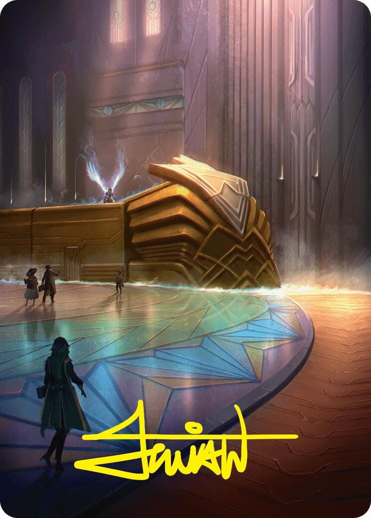 Plains Art Card (21/54) (Gold-Stamped Signature) [Foundations Art Series] MTG Single Magic: The Gathering  | Multizone: Comics And Games