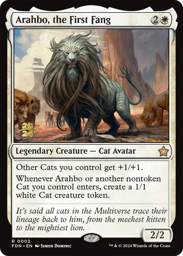 Arahbo, the First Fang [Foundations Prerelease Promos] MTG Single Magic: The Gathering  | Multizone: Comics And Games
