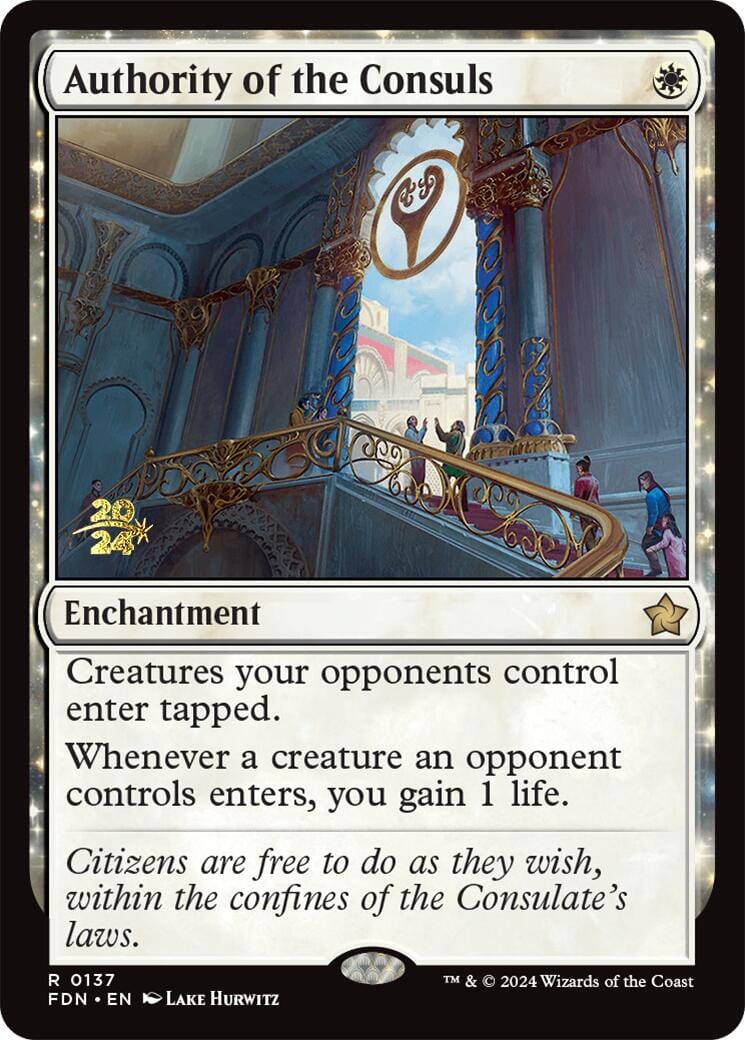 Authority of the Consuls [Foundations Prerelease Promos] MTG Single Magic: The Gathering  | Multizone: Comics And Games