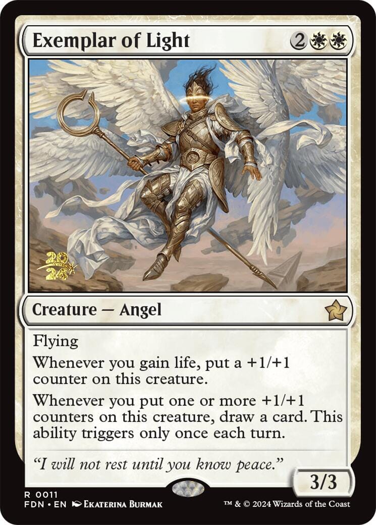Exemplar of Light [Foundations Prerelease Promos] MTG Single Magic: The Gathering  | Multizone: Comics And Games