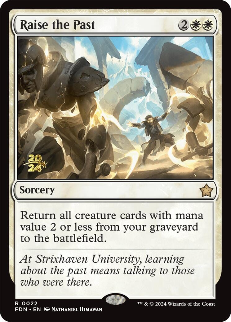 Raise the Past [Foundations Prerelease Promos] MTG Single Magic: The Gathering  | Multizone: Comics And Games