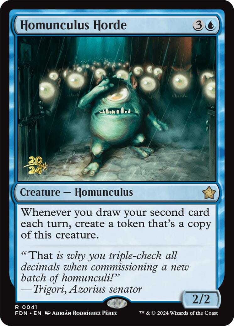 Homunculus Horde [Foundations Prerelease Promos] MTG Single Magic: The Gathering  | Multizone: Comics And Games