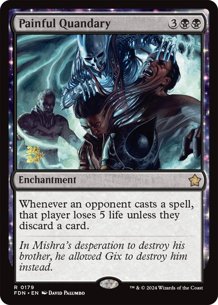 Painful Quandary [Foundations Prerelease Promos] MTG Single Magic: The Gathering  | Multizone: Comics And Games