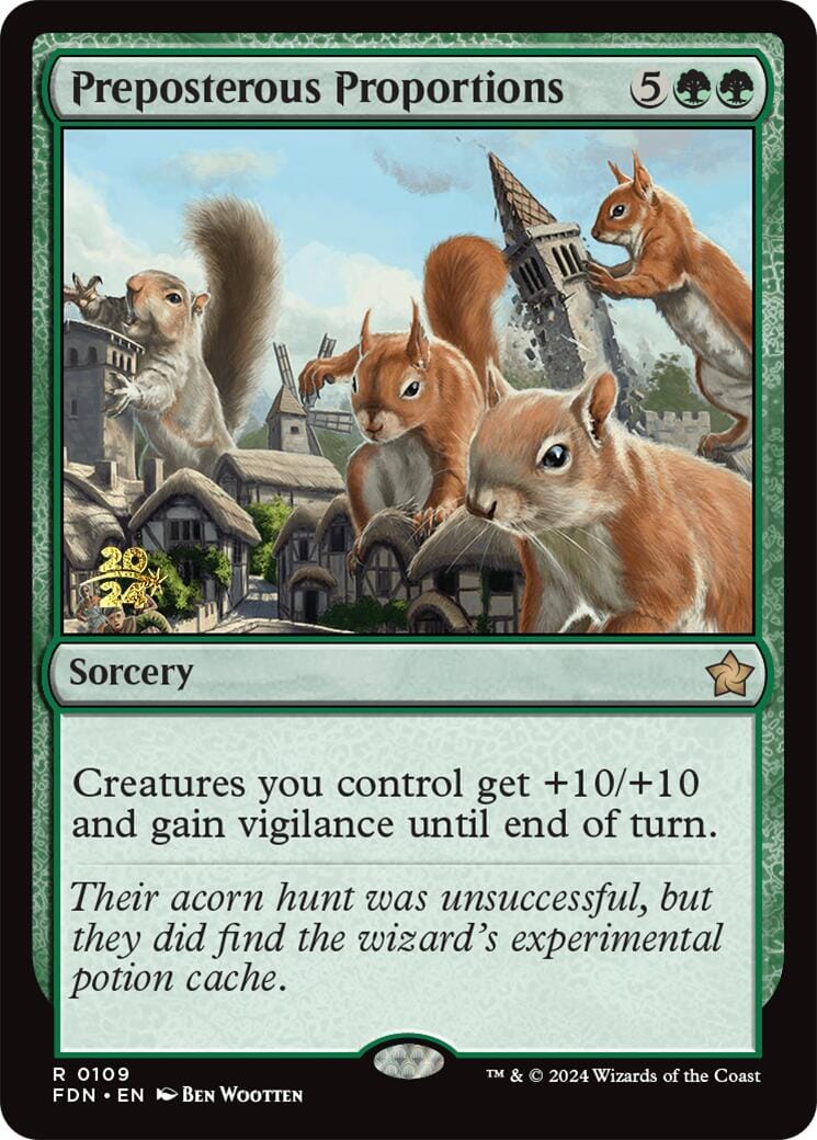 Preposterous Proportions [Foundations Prerelease Promos] MTG Single Magic: The Gathering  | Multizone: Comics And Games