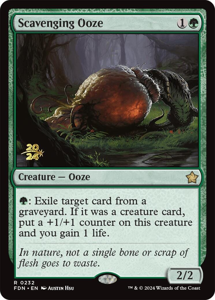 Scavenging Ooze [Foundations Prerelease Promos] MTG Single Magic: The Gathering  | Multizone: Comics And Games