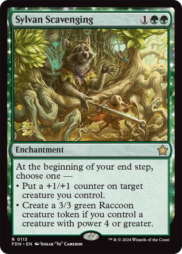 Sylvan Scavenging [Foundations Prerelease Promos] MTG Single Magic: The Gathering  | Multizone: Comics And Games