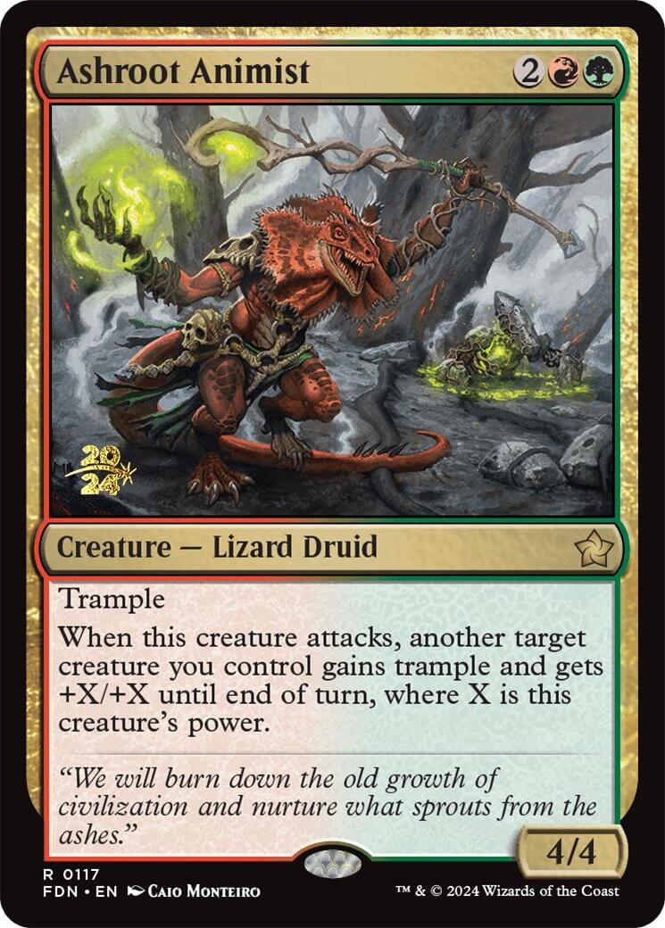 Ashroot Animist [Foundations Prerelease Promos] MTG Single Magic: The Gathering  | Multizone: Comics And Games