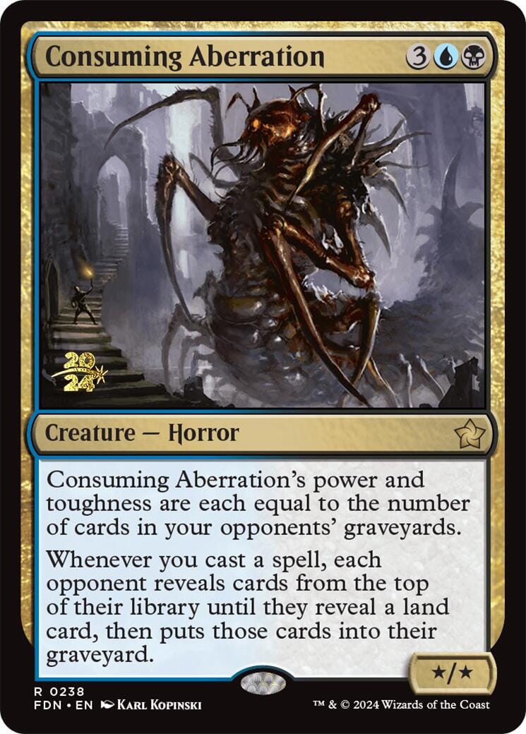 Consuming Aberration [Foundations Prerelease Promos] MTG Single Magic: The Gathering  | Multizone: Comics And Games