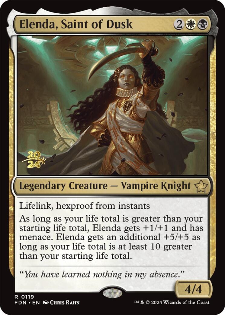 Elenda, Saint of Dusk [Foundations Prerelease Promos] MTG Single Magic: The Gathering  | Multizone: Comics And Games