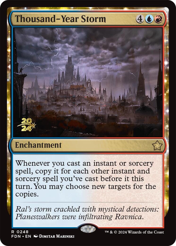 Thousand-Year Storm [Foundations Prerelease Promos] MTG Single Magic: The Gathering  | Multizone: Comics And Games