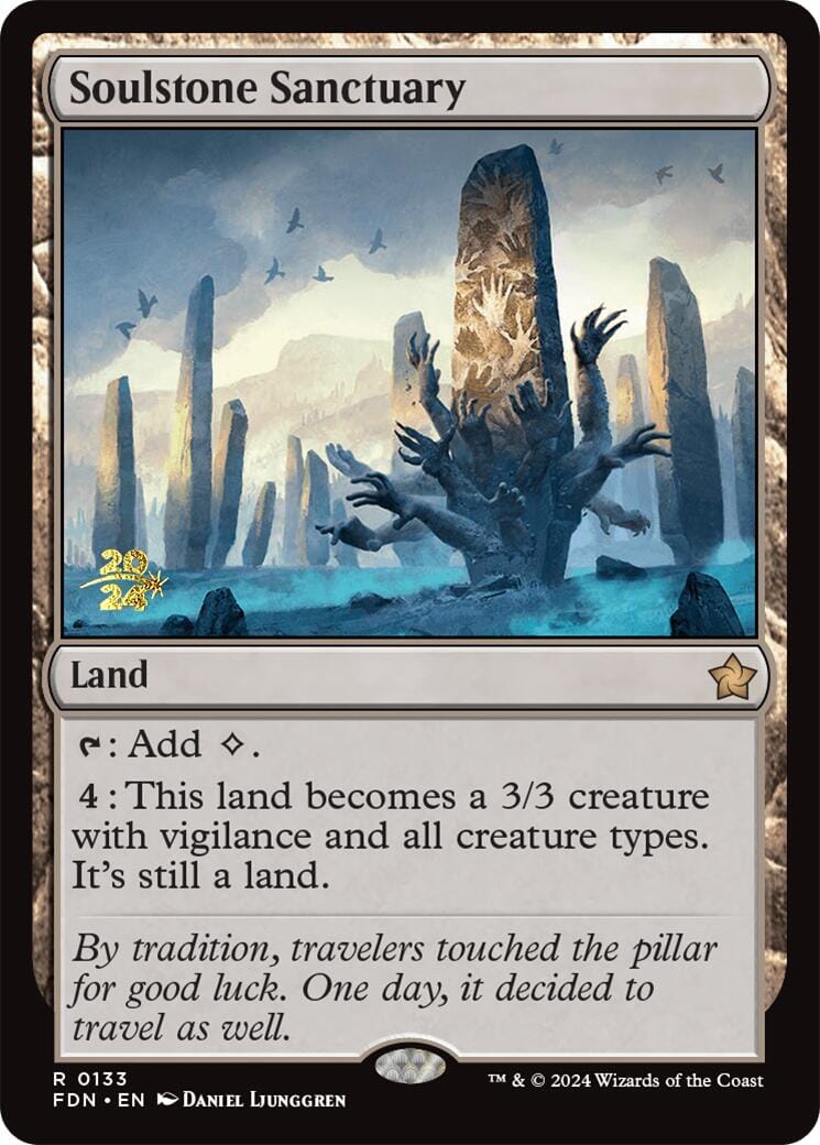 Soulstone Sanctuary [Foundations Prerelease Promos] MTG Single Magic: The Gathering  | Multizone: Comics And Games