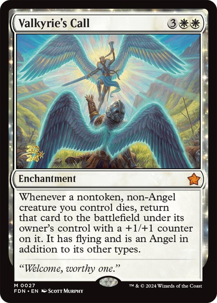 Valkyrie's Call [Foundations Prerelease Promos] MTG Single Magic: The Gathering  | Multizone: Comics And Games