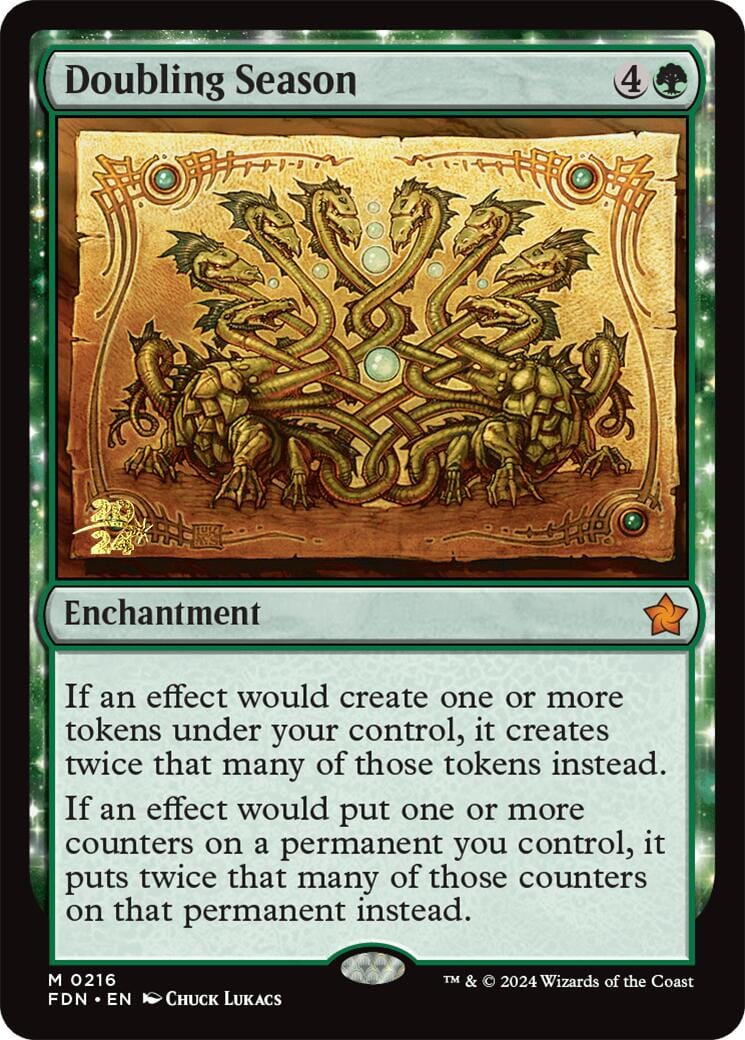Doubling Season [Foundations Prerelease Promos] MTG Single Magic: The Gathering  | Multizone: Comics And Games
